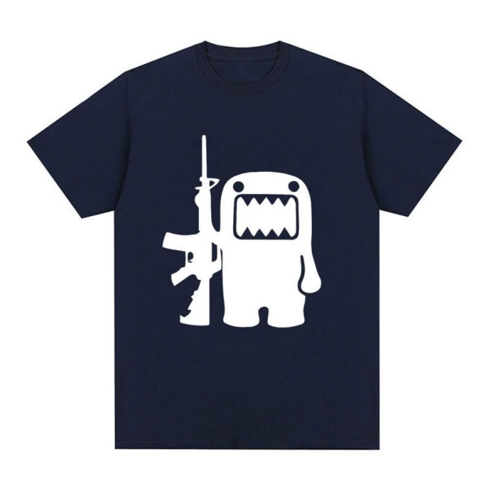 Epic Face Domo Kun Fun Meme Summer Mens and Womens Casual Loose Short sleeved Tshirt