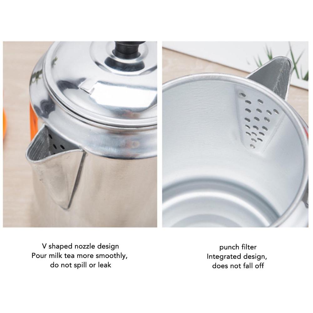V Shaped Spout Tea Kettle 3L Capacity Aluminum Tea Kettle Coffee Kettle  For Making Milk Tea