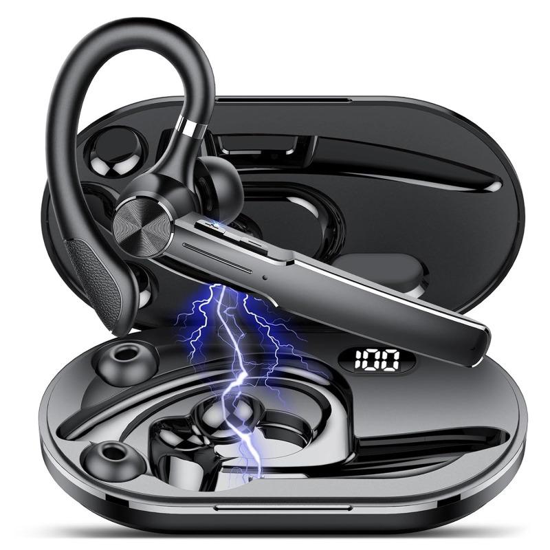 

Q19 Bluetooth headset digital display long battery life hot-selling ear-hanging sports business left and right ear universal headset