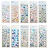 EUSTACE Planner Cute 3D Foil Stamped Stickers for Photo Kids Drift Cherry Space Design Stickers, 10pcs, Scrapbooks, Diaries, Albums, Smartphones, DIY,