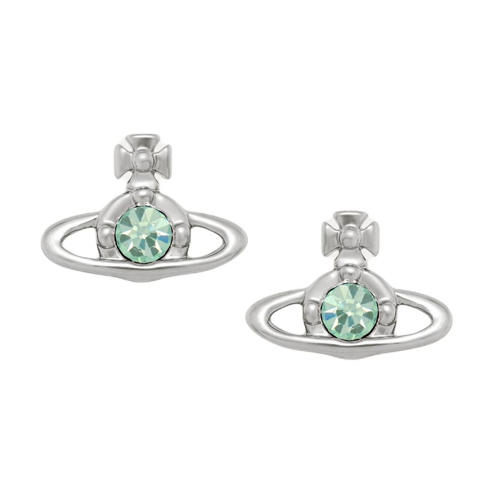 

Vivienne Westwood Nano Saturn Logo Earrings Women earrings Light-Green Silver 62010037-02P280 Basic Packaging-Dust Bag+Box
