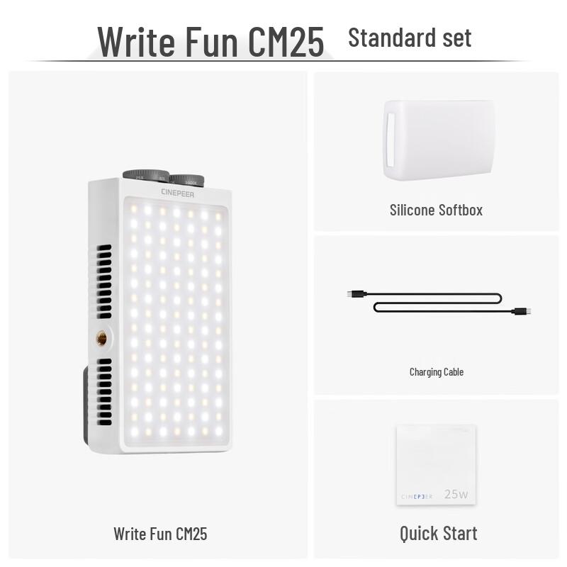 Zhiyun Write CM25 25W LED Tragbares Fotografie-Licht