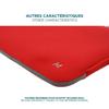 Housse Néoprène Pour Ordinateur Portable / Tablette 12.5-14" - Rouge Et Gris - MOBILIS