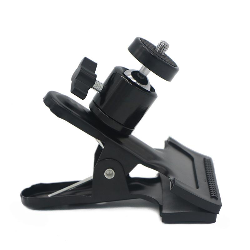 1Pcs Flash Holder Mount Half Metal Camera Clamp With 360 Swivel Photography Ball-Head 1/4" Threaded Screw For Camera Tripod Slr