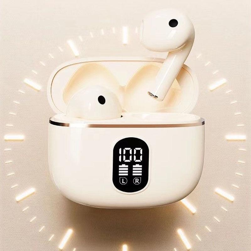 Kabellose Bluetooth Kopfhörer In-Ear Kopfhörer HiFi Stereo Geräuschunterdrückung Ohrstöpsel Musik Headsets mit LED Leistungsanzeige