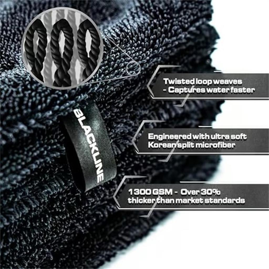1 Rated Car Drying Towel For Car Detailing Streak Free, XL 1300 GSM Premium Ultra Soft Microfiber, Twisted-Loop Microfiber Towels For C