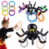 Halloween Ring Toss Game Inflatable Spider Octopus Ring Toss Toy Family Games Kids Halloween Party Favors Supplies Gifts 2025