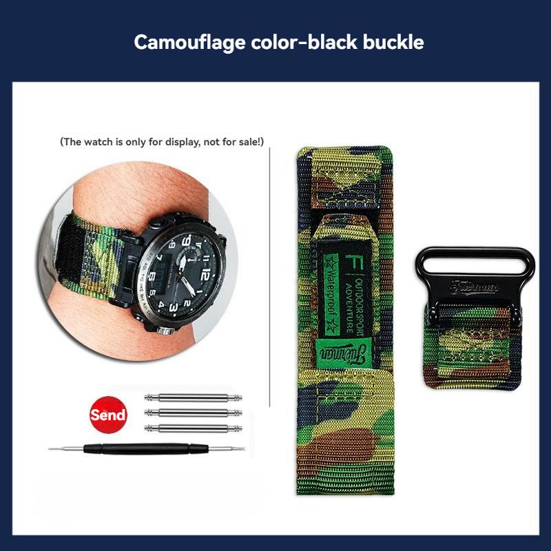 

For Casio G-SHOCK 5497 PRG-600/650YPRW-6600 nylon strap GA-2000/GA-2200 GA2300 modified fabric Watchband men Bracelet wristband 24mm