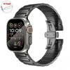 Cinturino in Titanio per Apple Watch Ultra 3 2 1 49mm Braccialetto Metallico per IWatch 11 46mm 10 9 8 7 45mm 6 5 4 SE 3 44mm SE 2 SE da Uomo