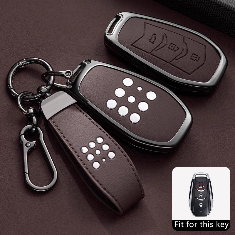 Car Key Case for Dongfeng Landian Seres 3 5 E5 DFSK Evolute I-space i-Pro Keychain Remote Cover Bag Shell Fob Accessories