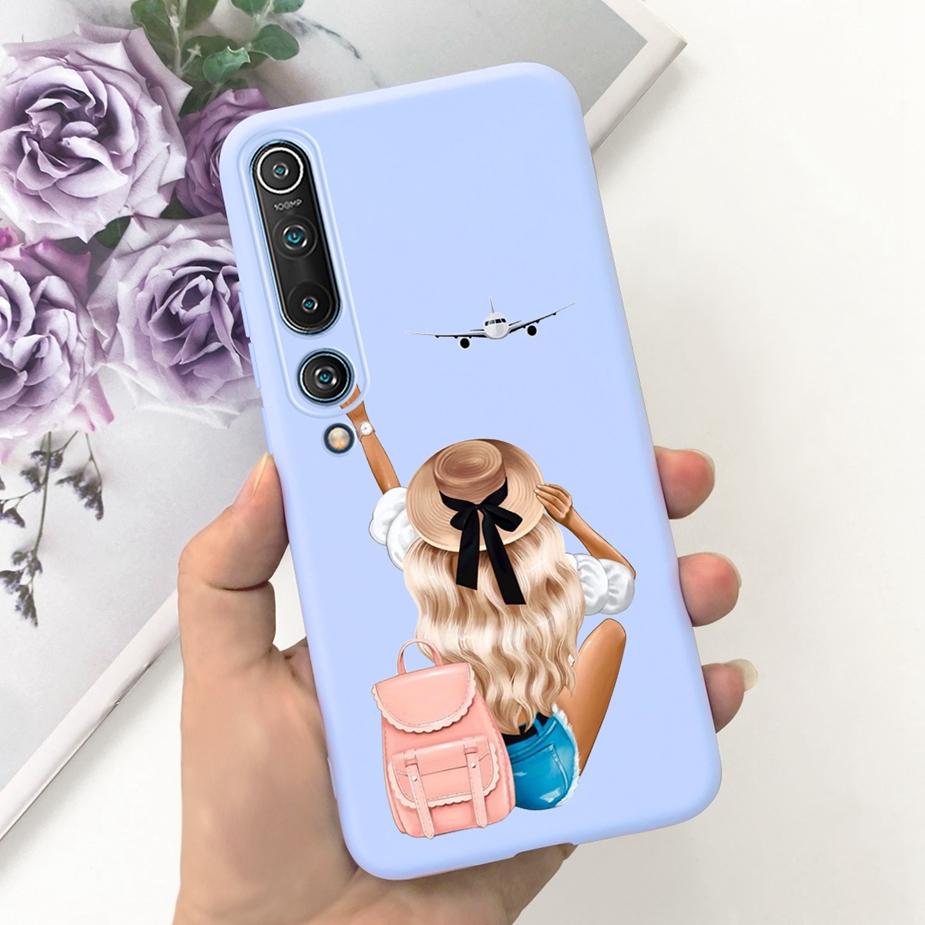For Xiaomi Mi 10 Pro Case Cute Fashion Painted Cover Soft TPU Shockproof Phone Case For Xiaomi Mi 10 Lite Mi10 Pro 5G Full Coque