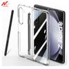 Slim Matte PC Built-in Screen Protector Case for Samsung Galaxy Z Fold 5 6 With S Pen Holder and Pen Cover Stylus Storage Slot