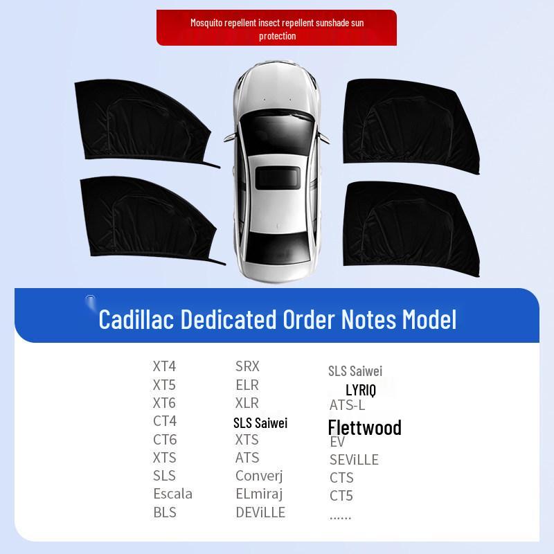 Car Window Sunshade & Anti-Mosquito Mesh Curtain for Privacy and Insect Protection