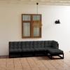 5 Pcs Garden Set with Cushions Solid Pine Wood
