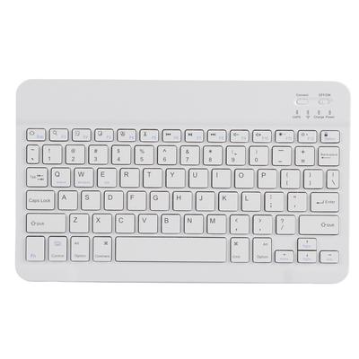 Kablosuz Bluetooth Klavye 10 İnç Hafif UltraGeniş Android için iOS için Windows için(Beyaz)
