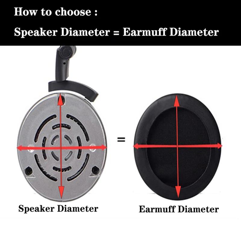 Universal Oval Earpads Headphone Replacement Ear Pads Cushion Soft Foam Cover Ear Cups Headset Repair Parts Accessories