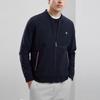 Fila Solid Color Logo Knit Jacket Men Jackets Legendary-Blue F11M331501ANV