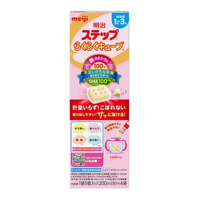 Meiji Step Easy Würfel <28g x 4 Packungen>