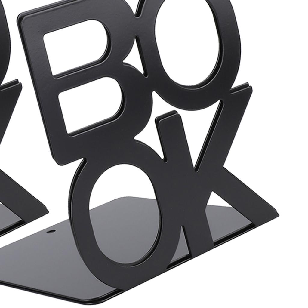 1 paar BUCH Zeichen Form Buch Stehen Metall Buchstützen für Schule Zu Hause Tisch Dekor(140 mm)