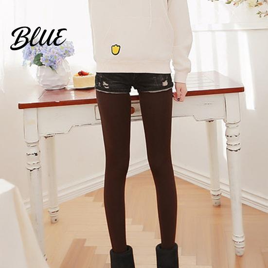 Thick Velvet Leggings For Women High Elasticity Lined Warm Pants Solid Color Winter Waist Tight Fit Bottom Daily Wear Elastic Tight-fitting
