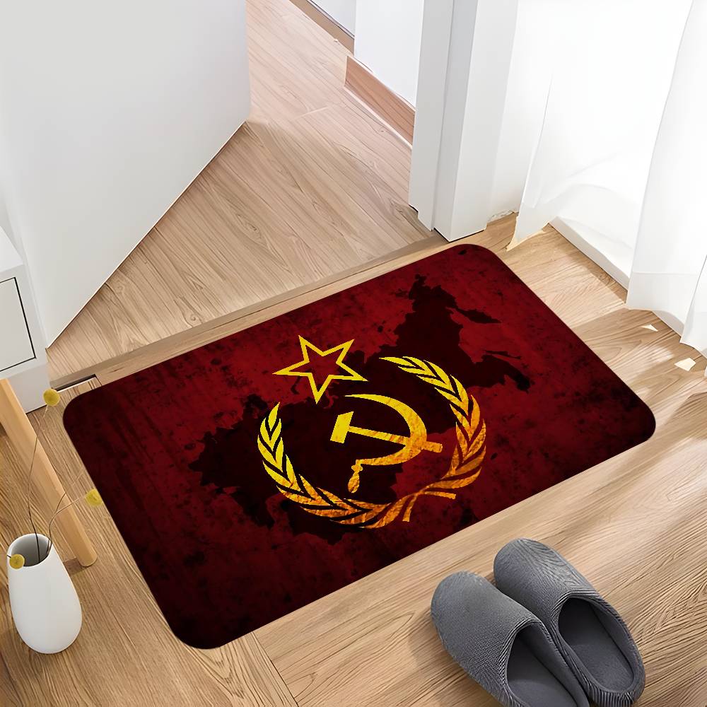 CCCP USSR Soviet Hallway Carpet Non-Slip Laundry Room Mat Laundry Decor Balcony Child Living Room Toilet Rug