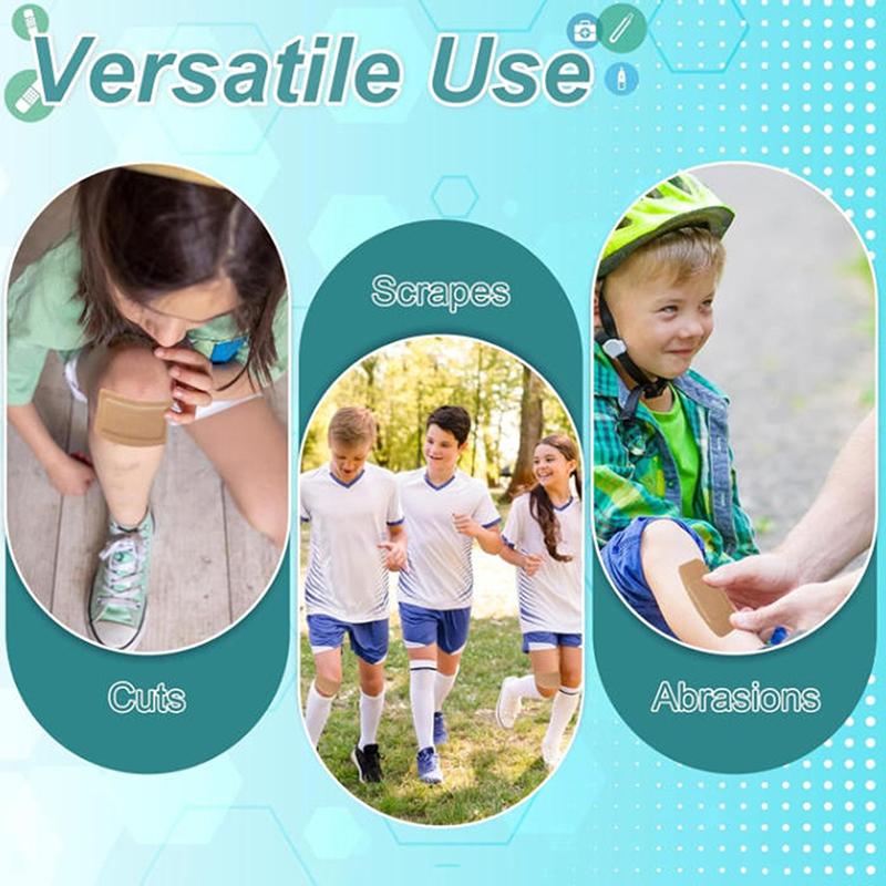 5Pcs Large Size Elastic Non-Woven Medical Adhesive Wound Dressing Band Aid Large Wound First Aid Skin Care Tools