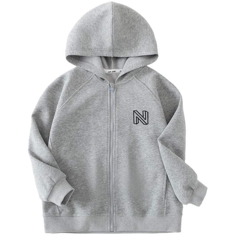 Boys  Hooded Zipper Sports Jacket 120 cm