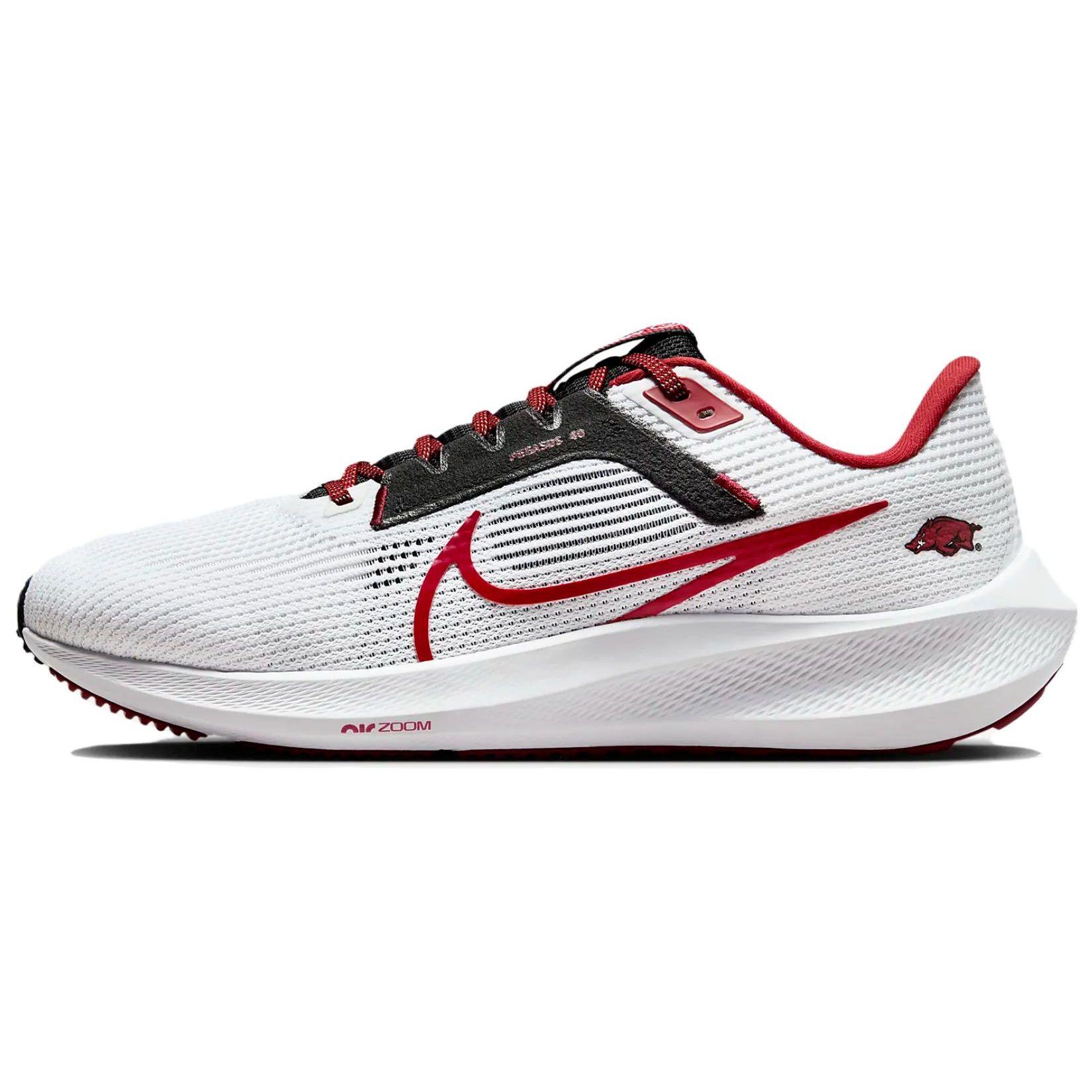 

Nike Air Zoom Pegasus 40 Arkansas Men Sneakers White Black Team-Crimson DZ5991-100