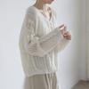 Hollow Out Thin Knitted Sweater for Women Simple and Lazy Style for Spring and Summer Pullover Sweater for Women Loose Top