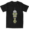 Bender Futurama T-Shirts für Männer Frauen Baumwolle Kleidung Lässig Rundhals Kurzarm Passform Sweatshirt für Tägliches Tragen Social Club