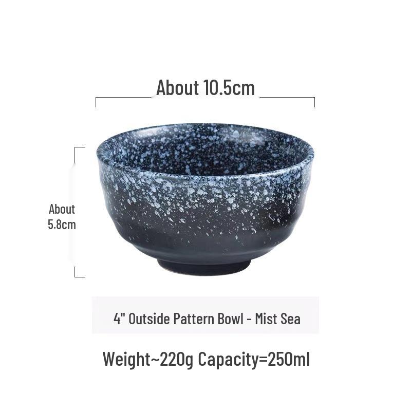 Japanese Ceramic Rice & Salad Bowl – Small, Versatile Soup & Breakfast Bowl for Home or Restaurant Use