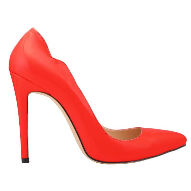 New Women Pumps Fashion Sexy 11cm High Heels Classic Pointed Toes Ship-on Stilettos Elegant Thin Heel Jazz Dance Wedding Shoes