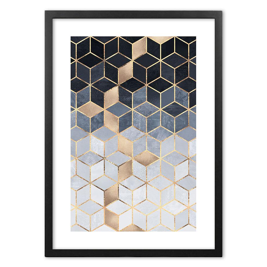 

Nordic Modern Light Luxury Geometry Abstract Nordic Art Wall Art Paper Painting Landscape Wall Pictures for Living Room Decor No Frame 21*30cm No Frame