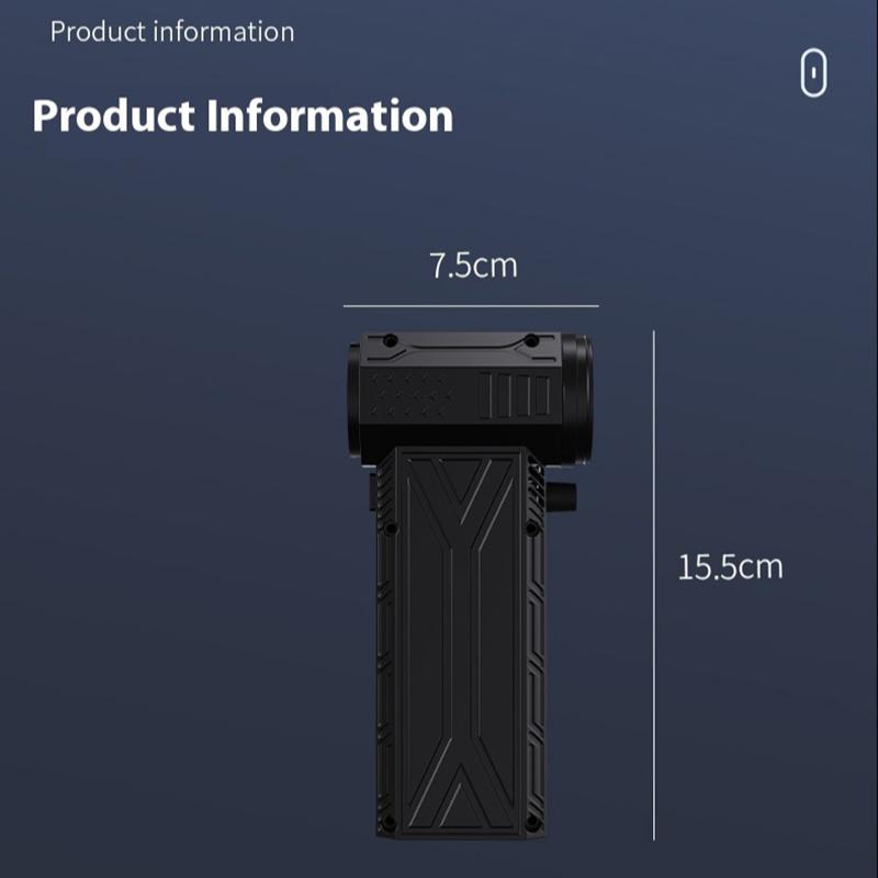 Violent Fan 200000RPM Powerful Air Blower Vacuum Dust Cleaner Type-C Charging Strong Winds 52m/s Brushless Turbo Jet Blower