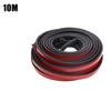 10 Meters B Type Car Door Seal Strips Noise Insulation Windproof Weatherstrip Rubber Seals Sticker Auto Interior Accessories