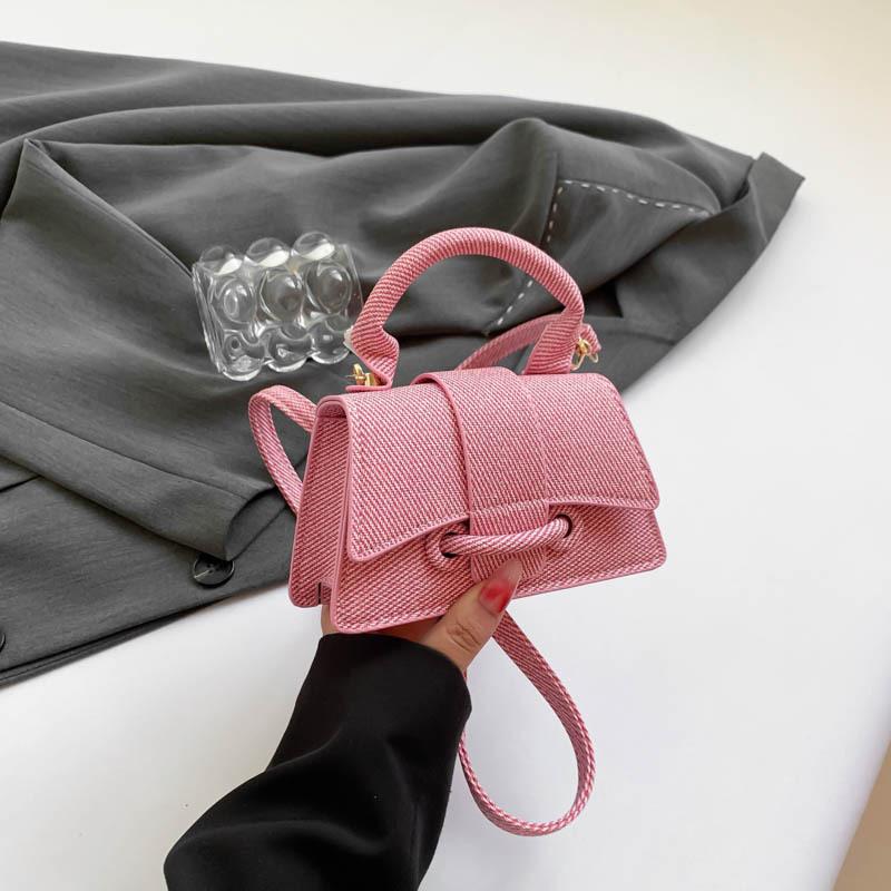 Popular Fashion Mini Handbag New Solid Color High Texture Women's Shoulder Messenger Bag