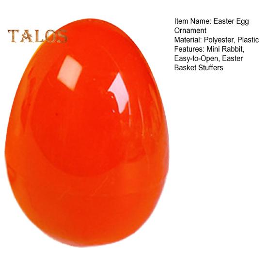 Pre-filled Easter Eggs Openable Egg with Plush Bunny Inside Mini Colorful Bunny In Egg for Kids Easter Egg Hunt Easter Basket Stuffers