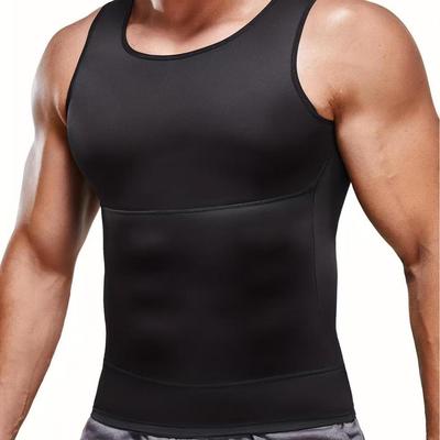 Gilet amincissant sans manches à contrôle du ventre pour homme