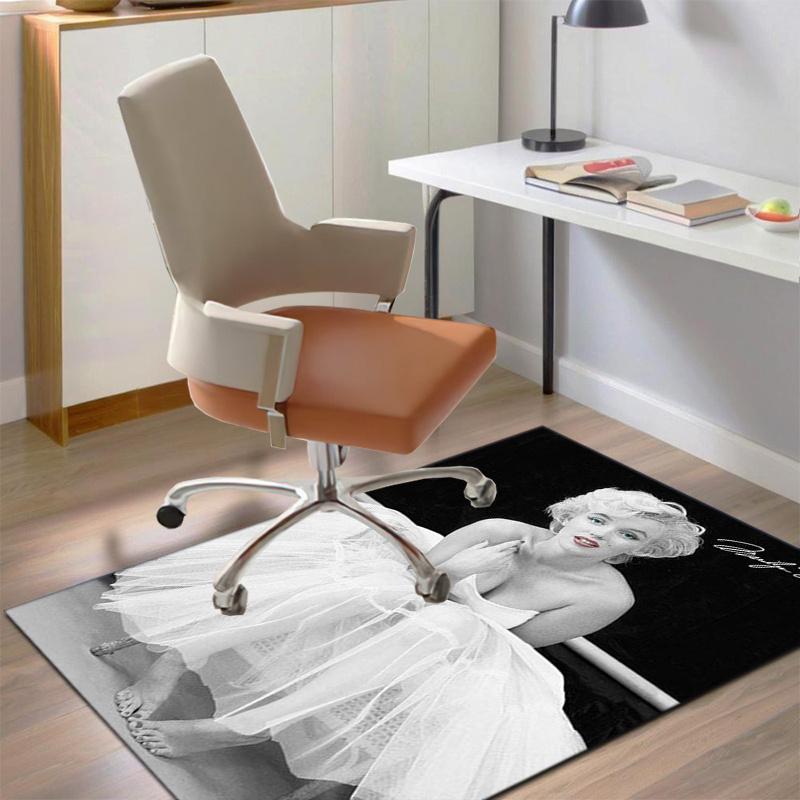 American Sexy Goddess Marilyn Monroe Carpet,Soft Floor Mat for Office Home Bedroom Desk Chair Protection M22 60cm x 90cm