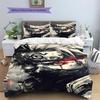 Kakashi Hatake Patterned Pillowcase & Duvet Cover Set Anime Bedding Decor for Bedroom Surprise Gift for Anime Lovers.-TING
