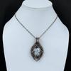 Pinolith Jasper Pendant Copper Wire Wrapped Gemstone Handmade Pendant Rainbow Moonstone Jewelry Gift For Her Wire Wrapping Stone Jewelry