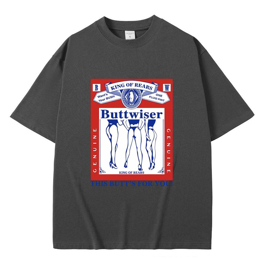 Zpěvačka Lana Del Rey Tričko Buttwiser Král zad Toto pozadí je pro tebe Trička Pánská Dámská Módní trend Oversized tričko Streetwear