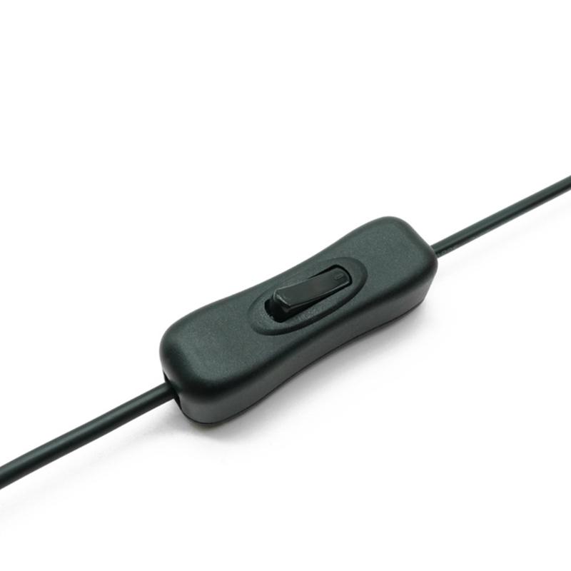 5V USB Male Jack 2 Pin 2 Wire Power Charge Cable Cord Connector DIY 1m/1.5m Wire DIY Pigtail Cable On/Off Switch Cable
