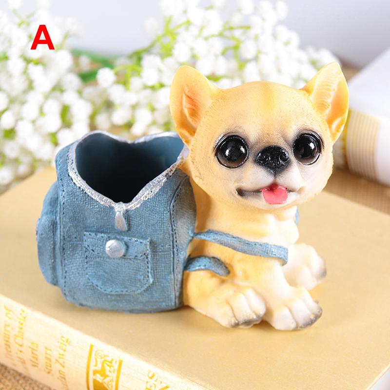 

Милая подставка для ручек в виде щенка, креативный настольный органайзер для ручек для офиса, класса, настольные аксессуары, декор, подарок для любителей собак