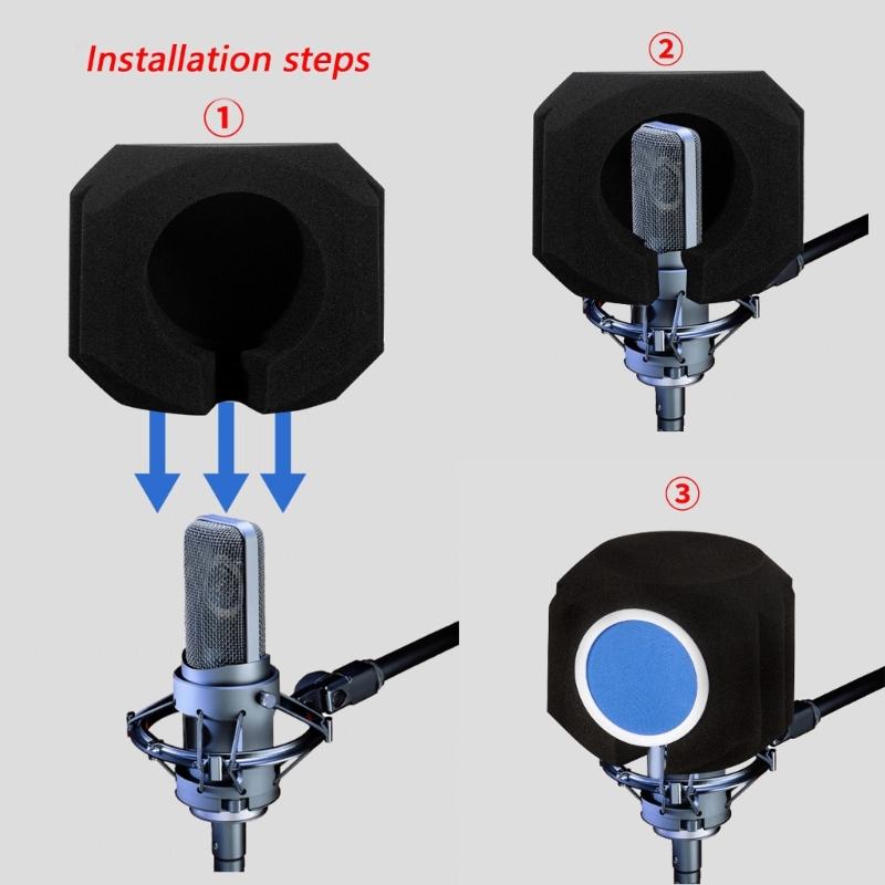 High Density Sponge Cover with Noise Cancellation for Microphone Suitable for Multiple Recording Application