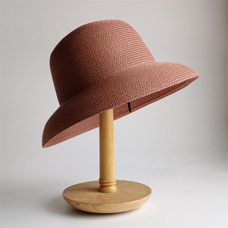 Straw Hat Women Summer Big Brim Travel Sunscreen Hepburn Wind Visor Holiday Beach Hat Foldable Versatile Hat Women