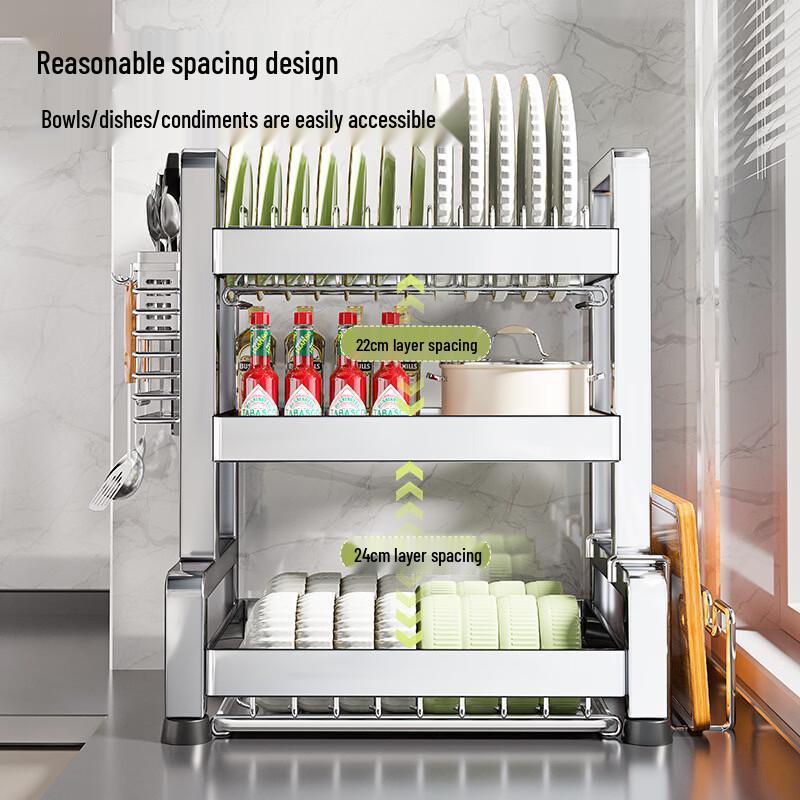 Thickened Stainless Steel Dish Drying Rack