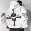 ONE PIECE Neuer Hoodie Frühling/Herbst Herren Lässig Locker Bedruckt Street Trend Harajuku Eltern-Kind Reiner Baumwoll Pullover Oberteil