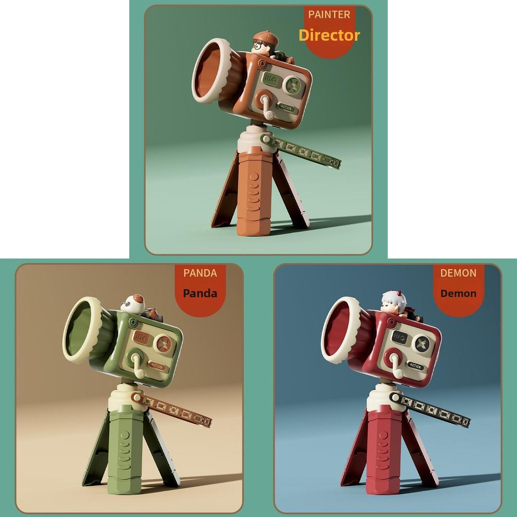 Creative Retro Camera Handheld Fan With Usb Charging For Kids And Students