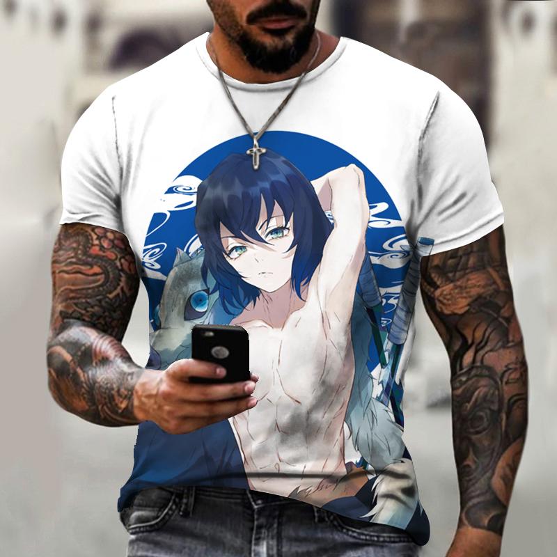 New Design Anime Manga Demon Slayer T Shirt Women Men 3D Printed Oversized Vintage T Shirts Girls Boys Kids Clothing Top Tees